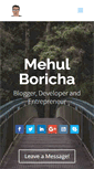Mobile Screenshot of mehulboricha.com